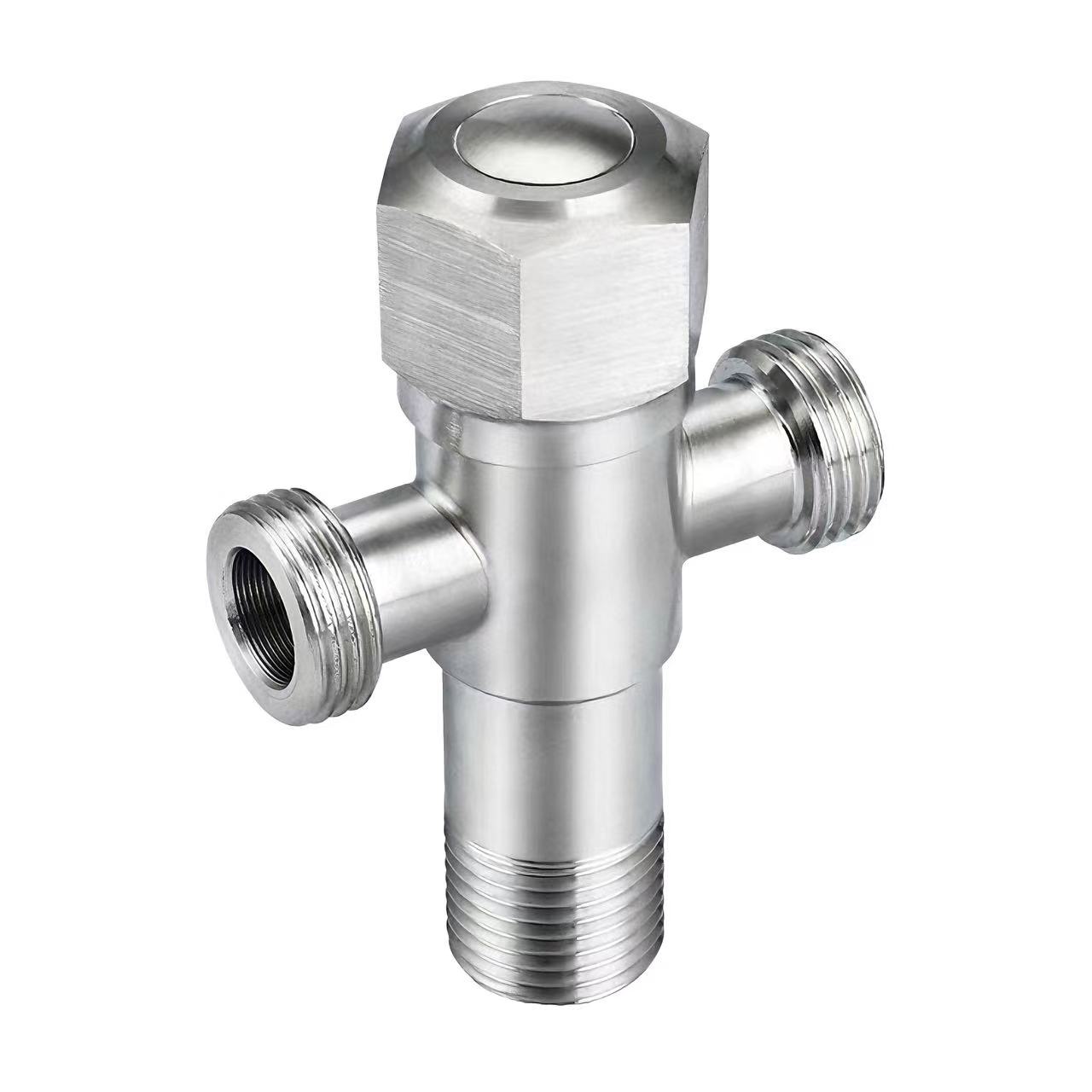 180 ° Three-Way Angle Valve Ien Inlet en Two Outlet Water Distribution Valve