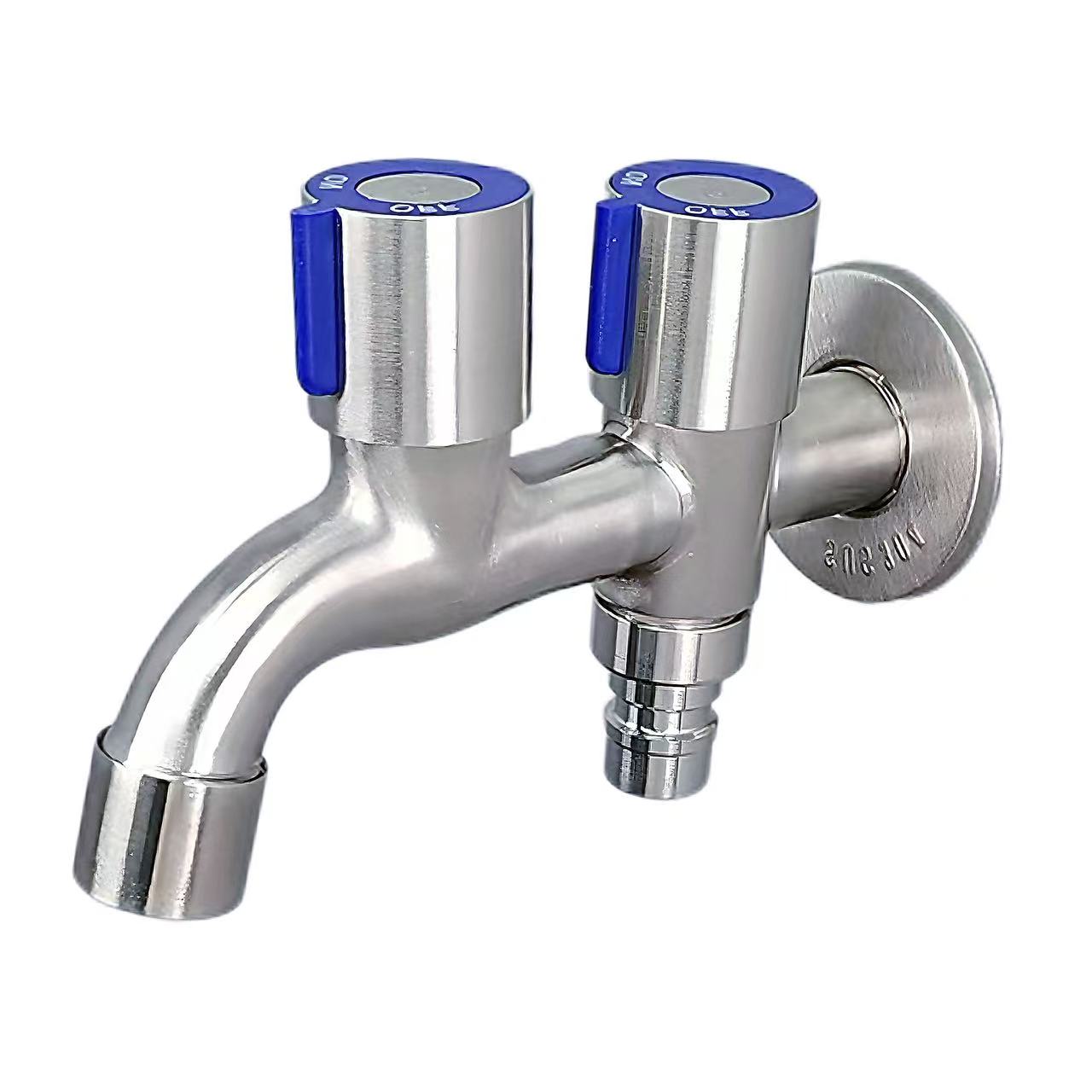 304 Stainless Steel Double-Control Double-Outlet kraan