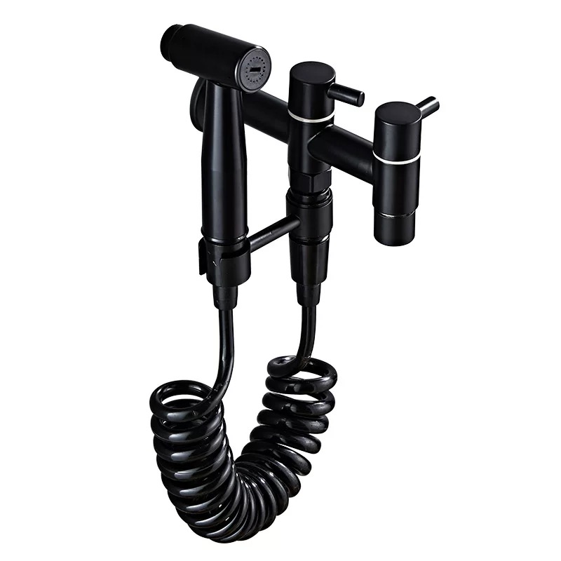 Black Titanium Dual-Control Pressurized Spray Gun