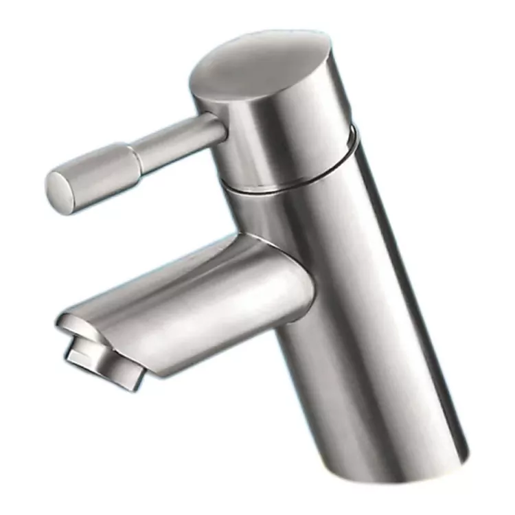 Silindryske Slanted Brushed Hot En Kâld Basin Kraan