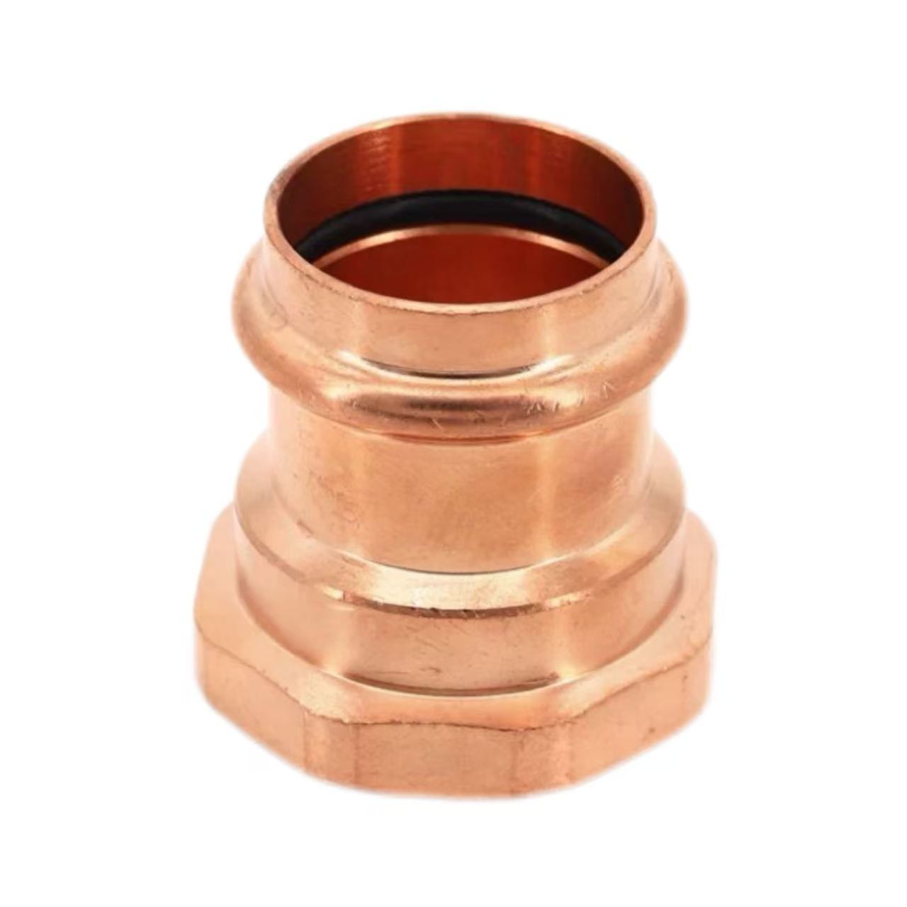 Double-Press Female Threaded Straight Adapter