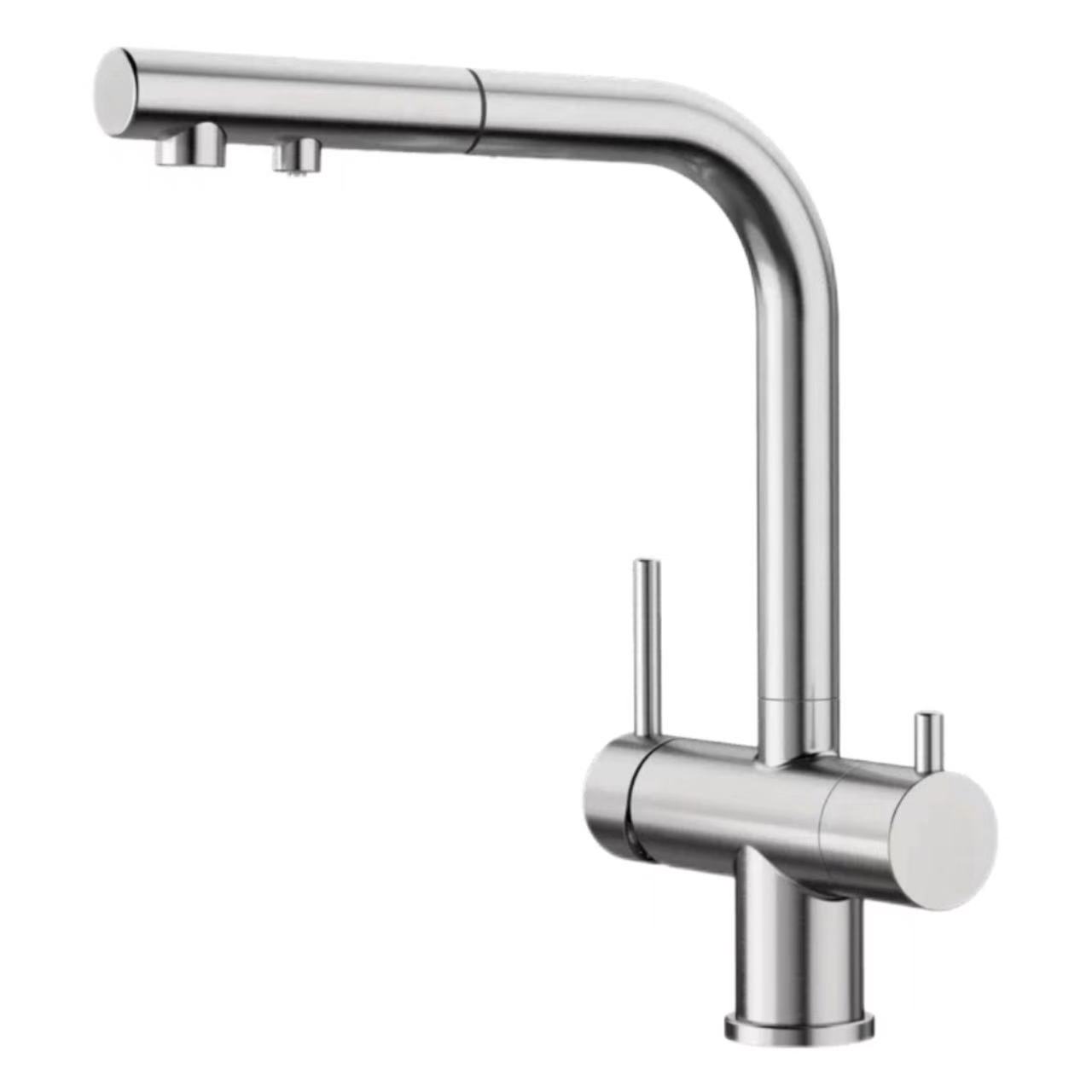 Dual-Control, Dual-Handle Pull-Out Kitchen Water Purifier Kraan