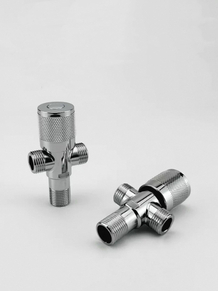 Knop-Type Dual-Outlet Three-Way Water Distribution Valve
