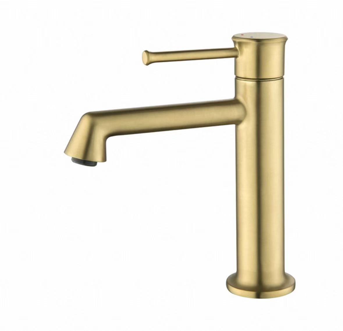 Matte Gold silindryske Single-Control kraan