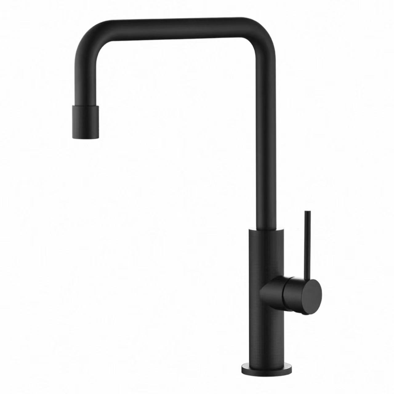 Minimalistyske L-foarmige Tube Knurled Kitchen Hot En Cold Kraan
