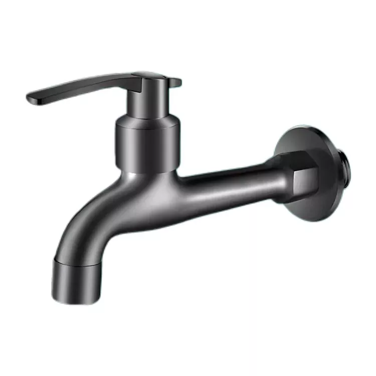 Minimalistyske Wall Mounted Single Cold Faucet mei útwreide lingte
