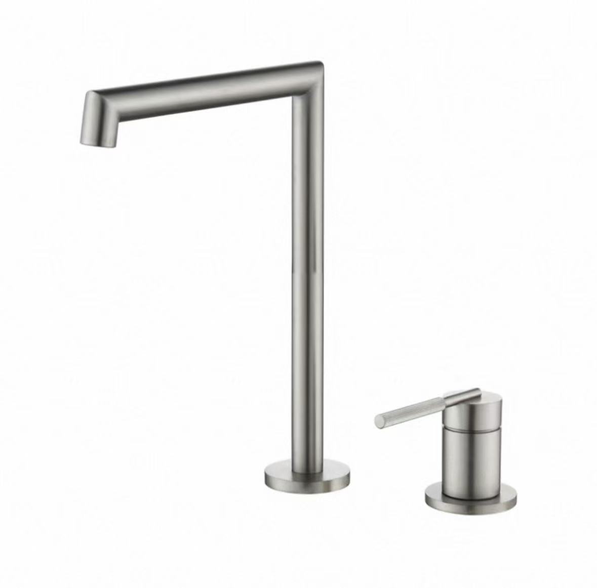 Mirror Silver Geometryske Split Kraan