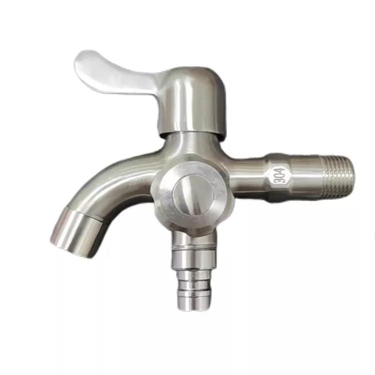 Snel-iepen twa-outlet kraan