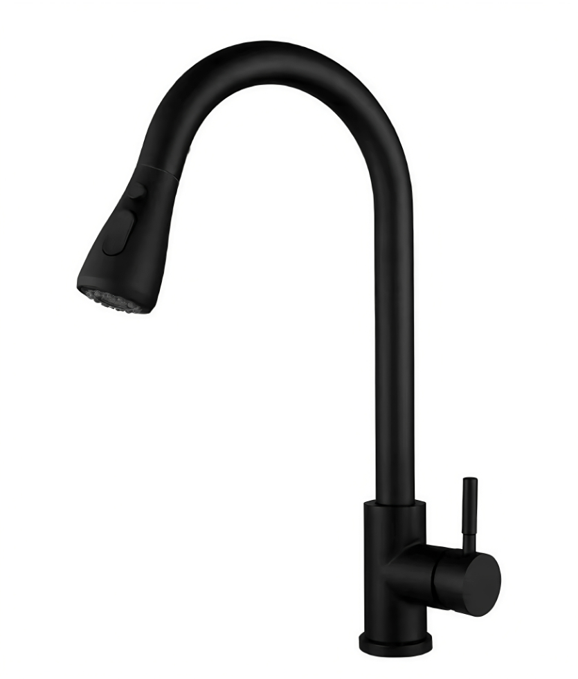 Side-iepening Single-Handle Pull-Out Kitchen Hot En Cold kraan