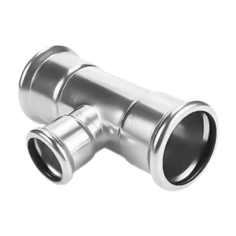 Single-clamp gelyk diameter tee