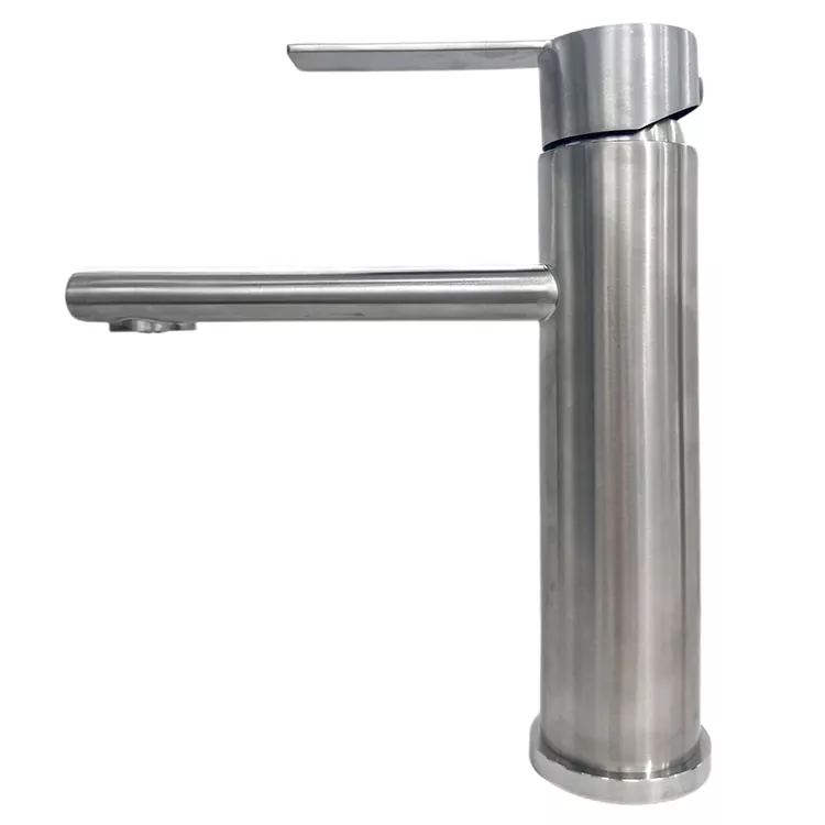 Straight-nozzle silindryske geborsteld waarme en kâlde wasktafelkraan