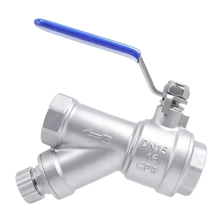 Strainer Blowdown Valve foar wetter en ôfwettering