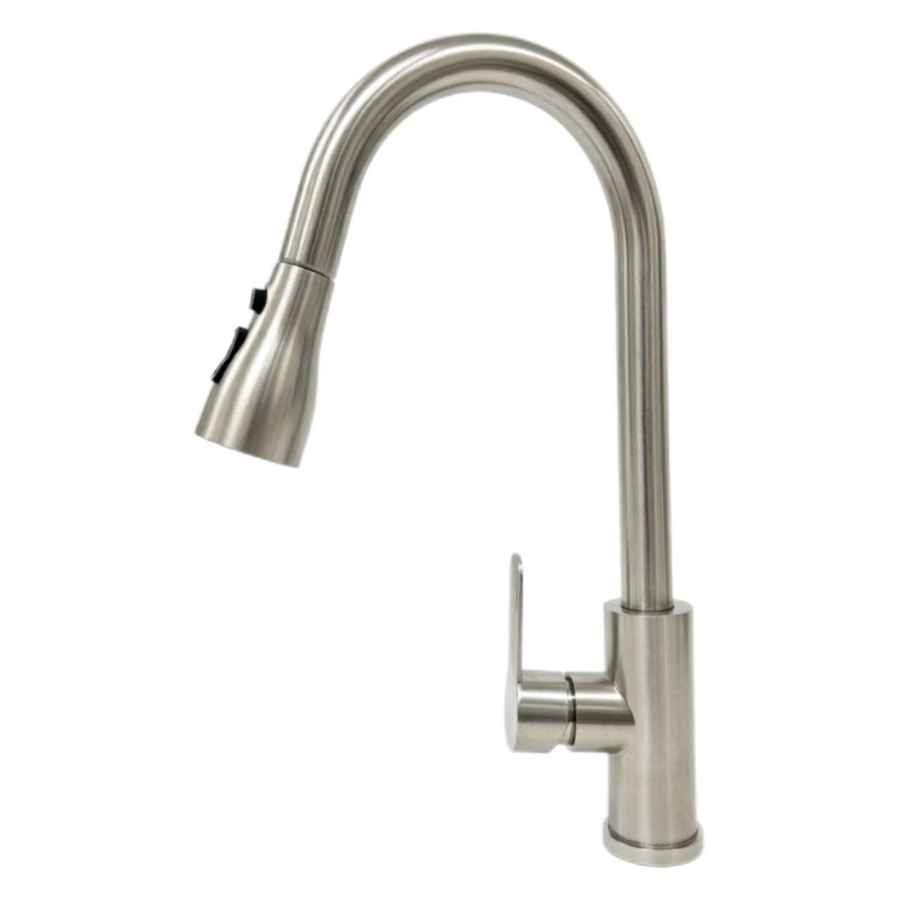 Swan-Neck Pull-Out Kitchen Hot En Cold Kraan